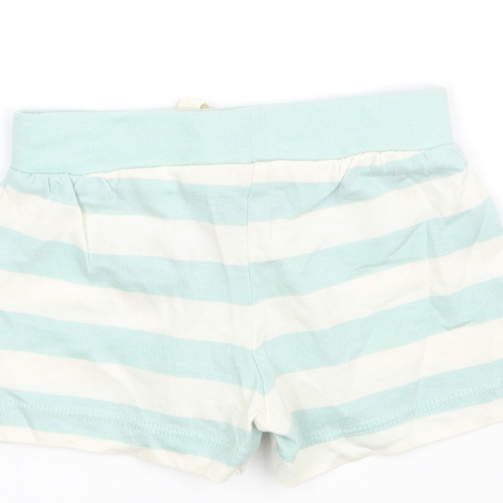 Primark Boys Green Striped Cropped Trousers One Size