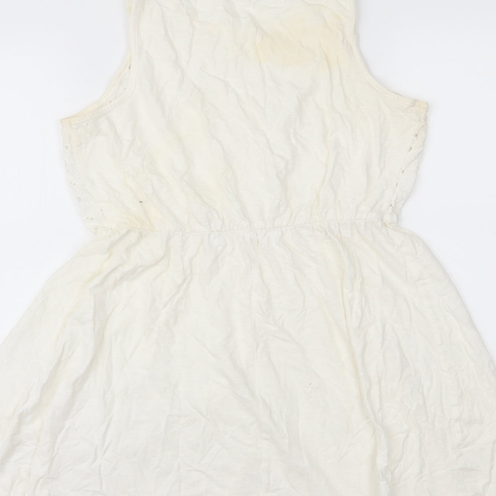 River Island Womens White Fit & Flare Size 10