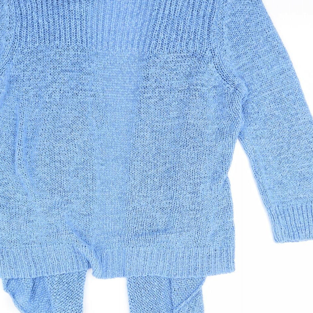 BM Womens Blue Cardigan Jumper Size L
