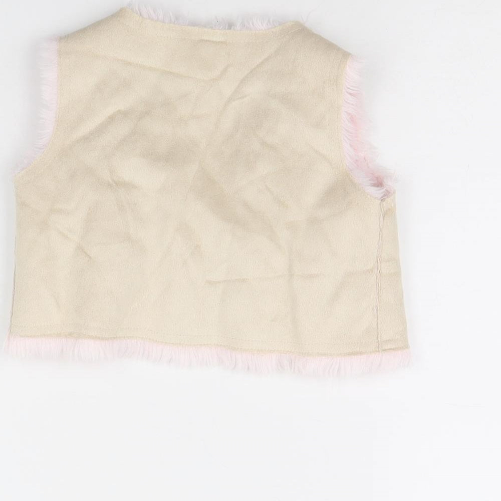 Mini Mode Girls Beige Jacket Size 9-12 Months