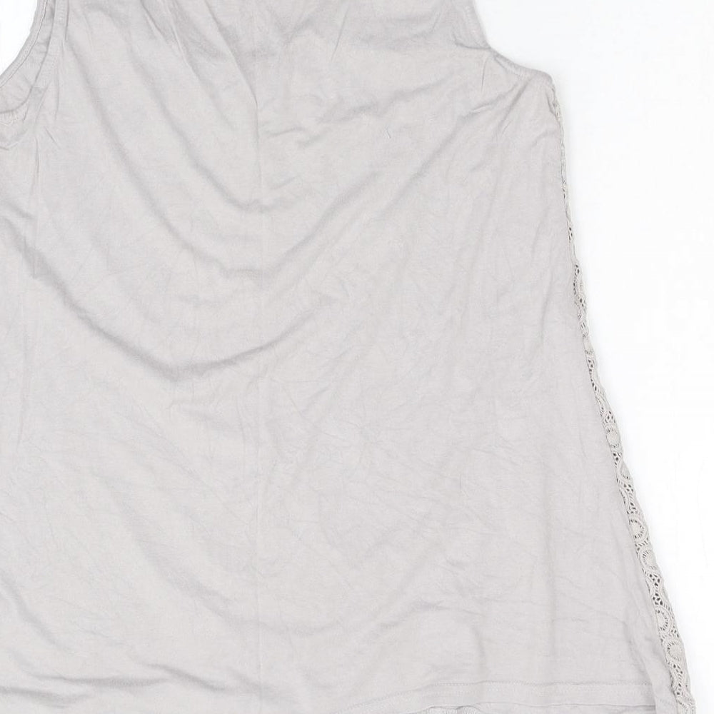 mamas & papas Womens Grey Basic Tank Size 10