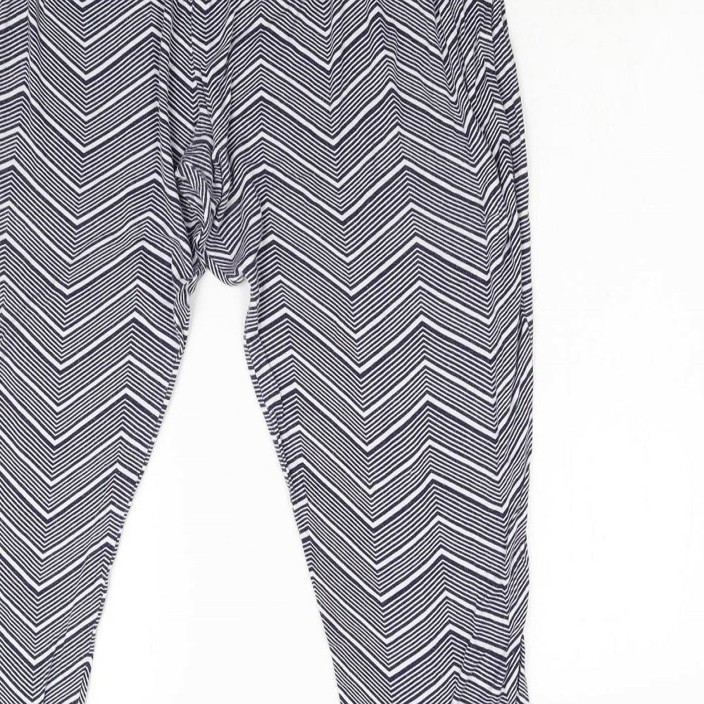 Intuition Womens Blue Geometric Trousers Size 20 L28 in