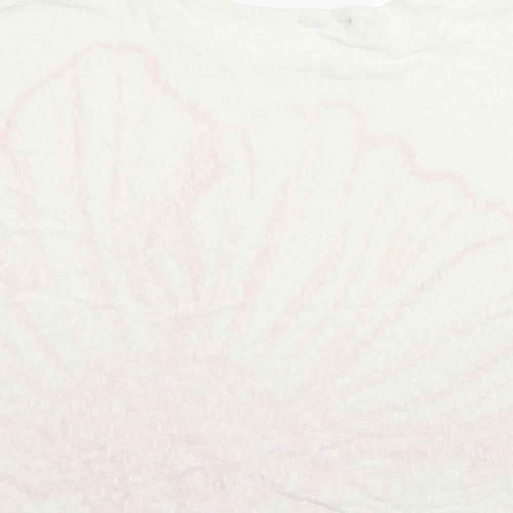 Roman Womens White Floral Basic Blouse Size 12