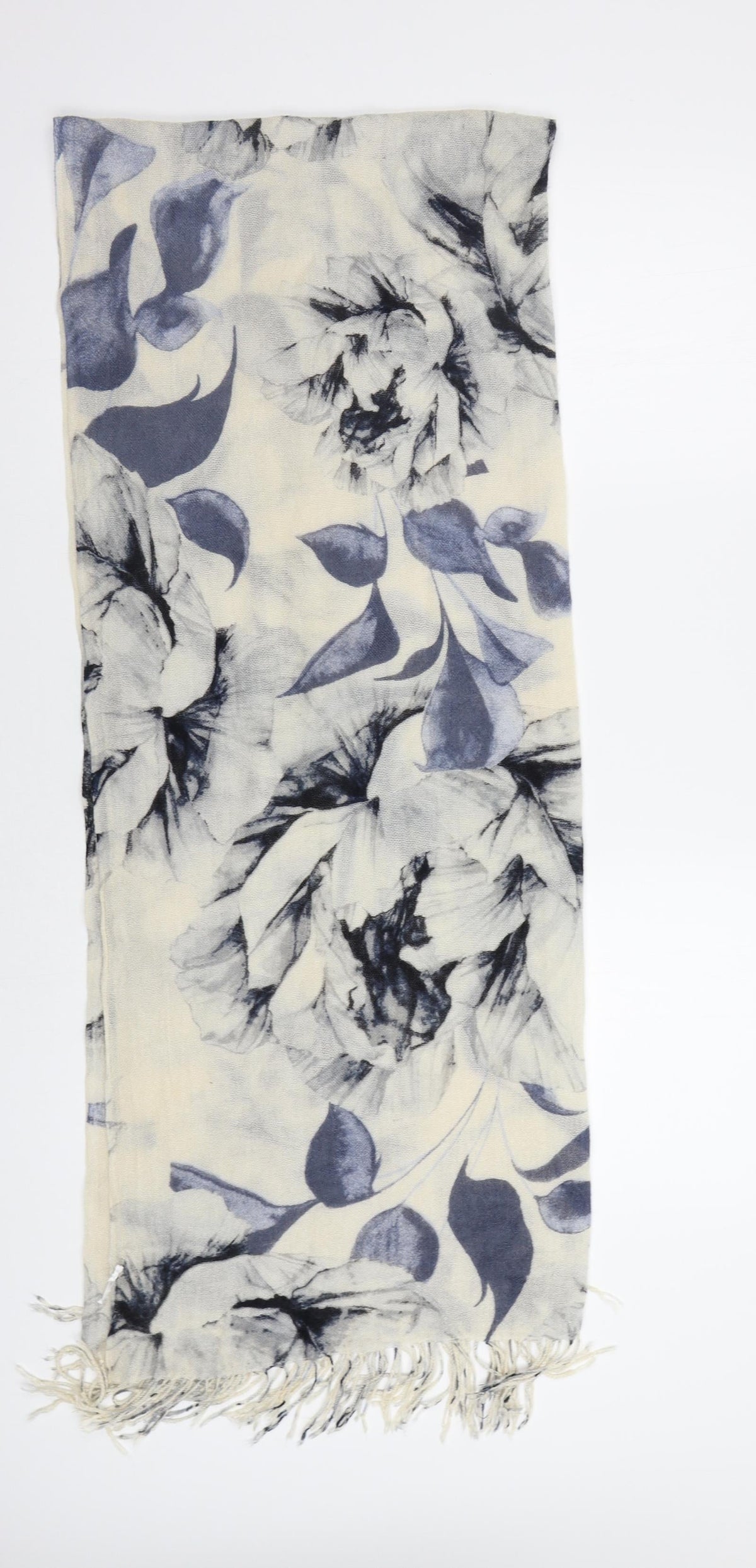 Preworn Womens Beige Floral Shawl/Wrap