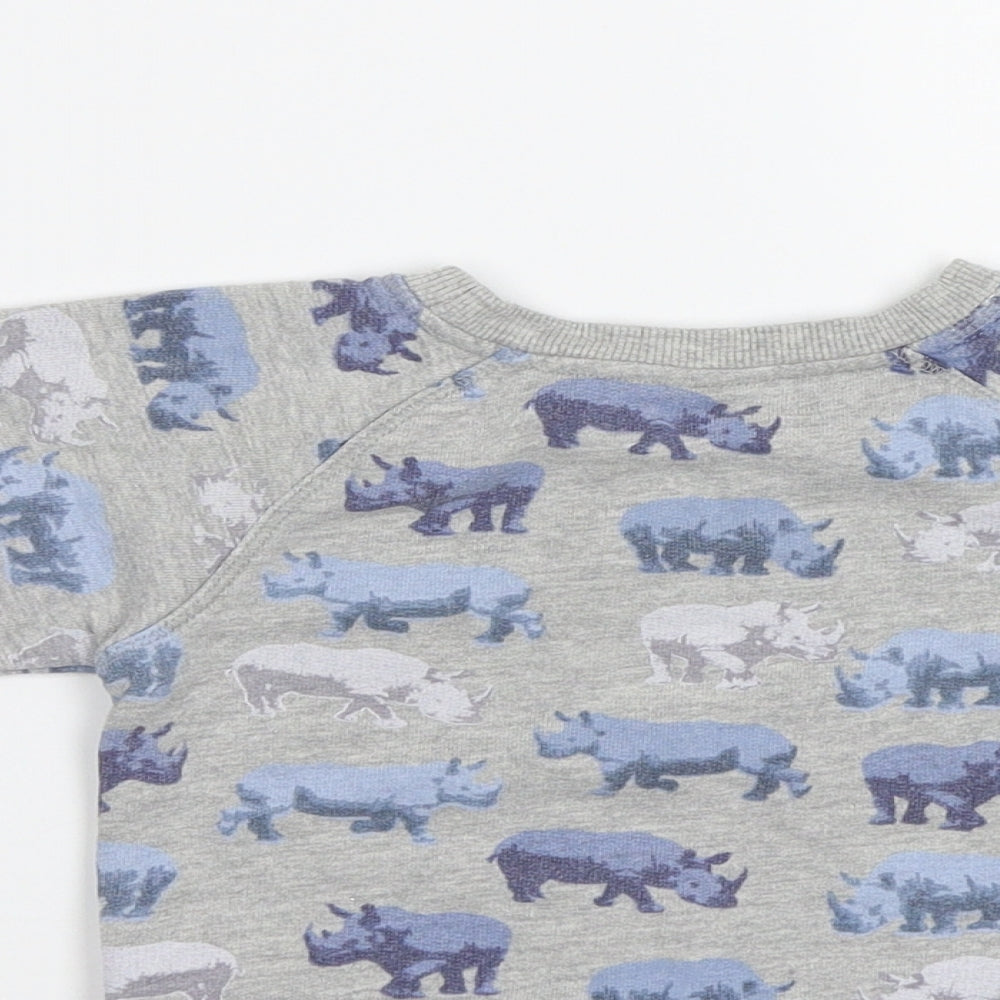 Mini Club Baby Grey Basic Blouse Size 12 Months