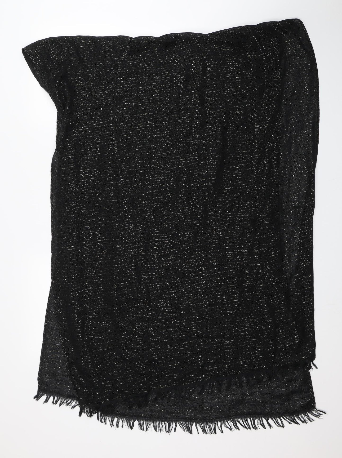 Preworn Unisex Black Scarf