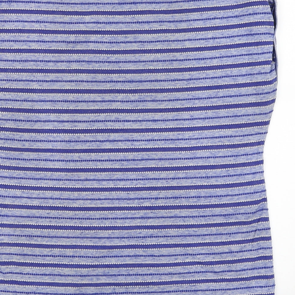 Dorothy Perkins Womens Blue Striped Basic Blouse Size 14
