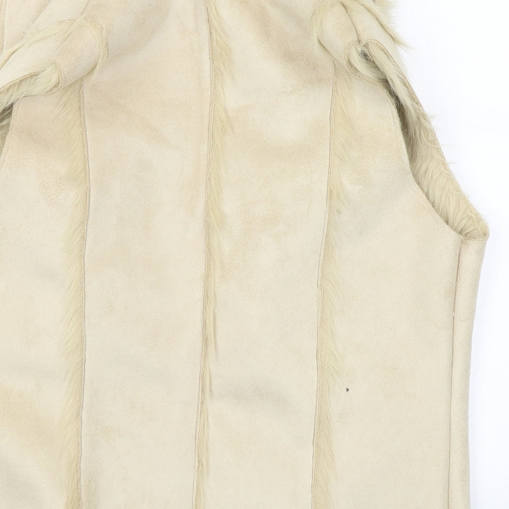 Purple Rain Womens Beige Jacket Size L