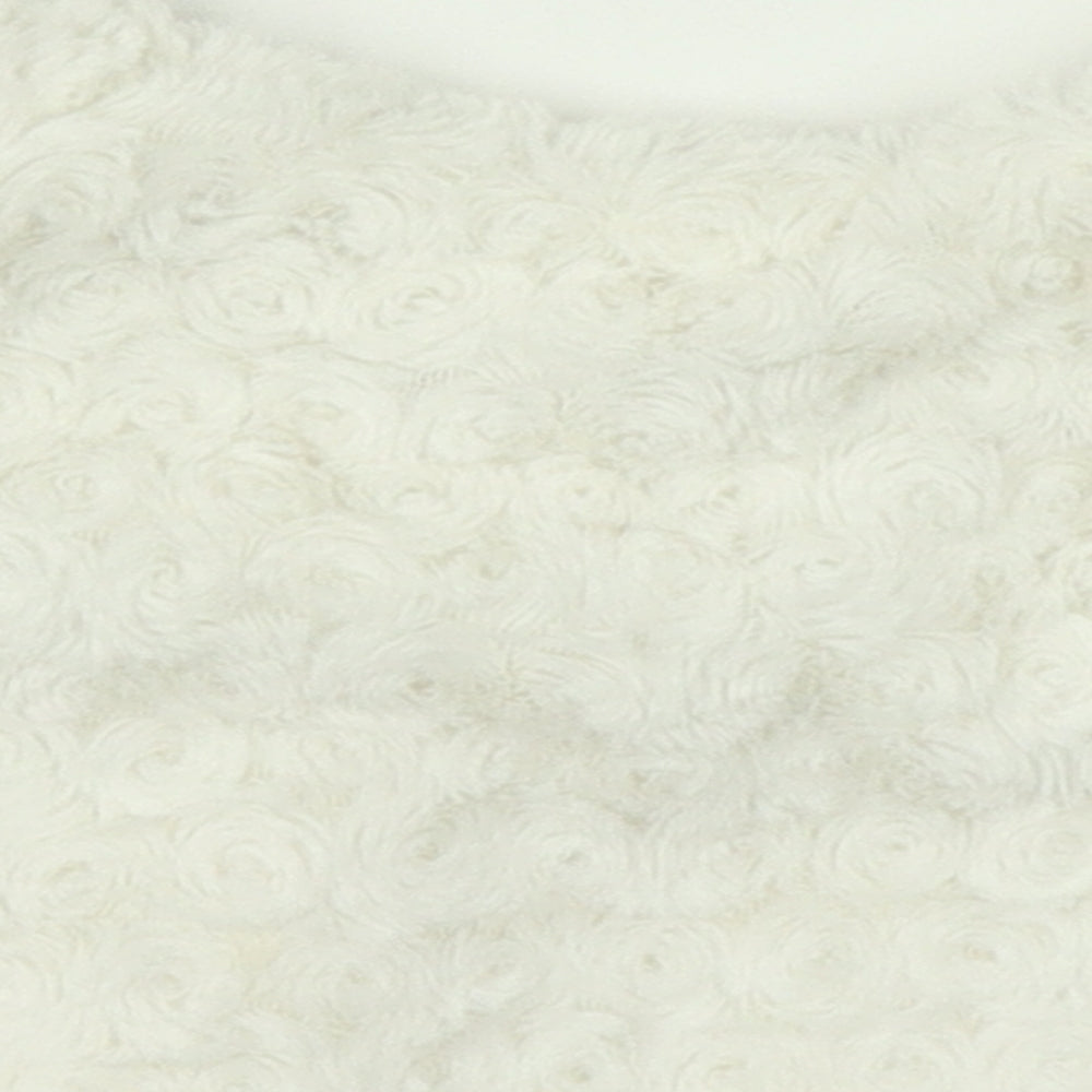 Young Dimension Girls White Vest Jumper Size 2-3 Years