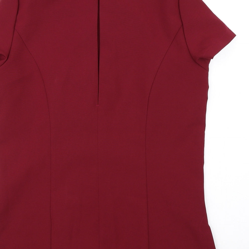 Premier Womens Red Basic Blouse Size 10