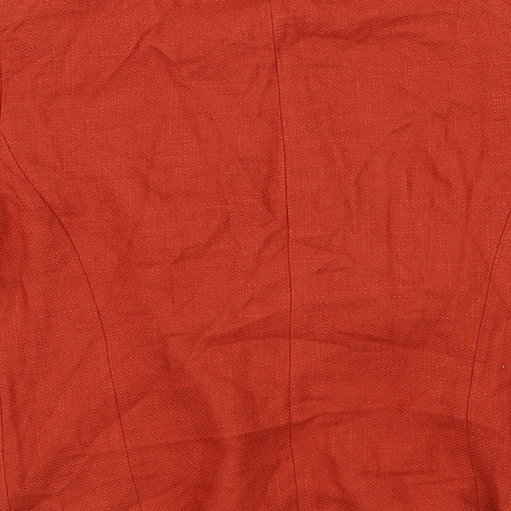 BHS Womens Orange Jacket Blazer Size 12