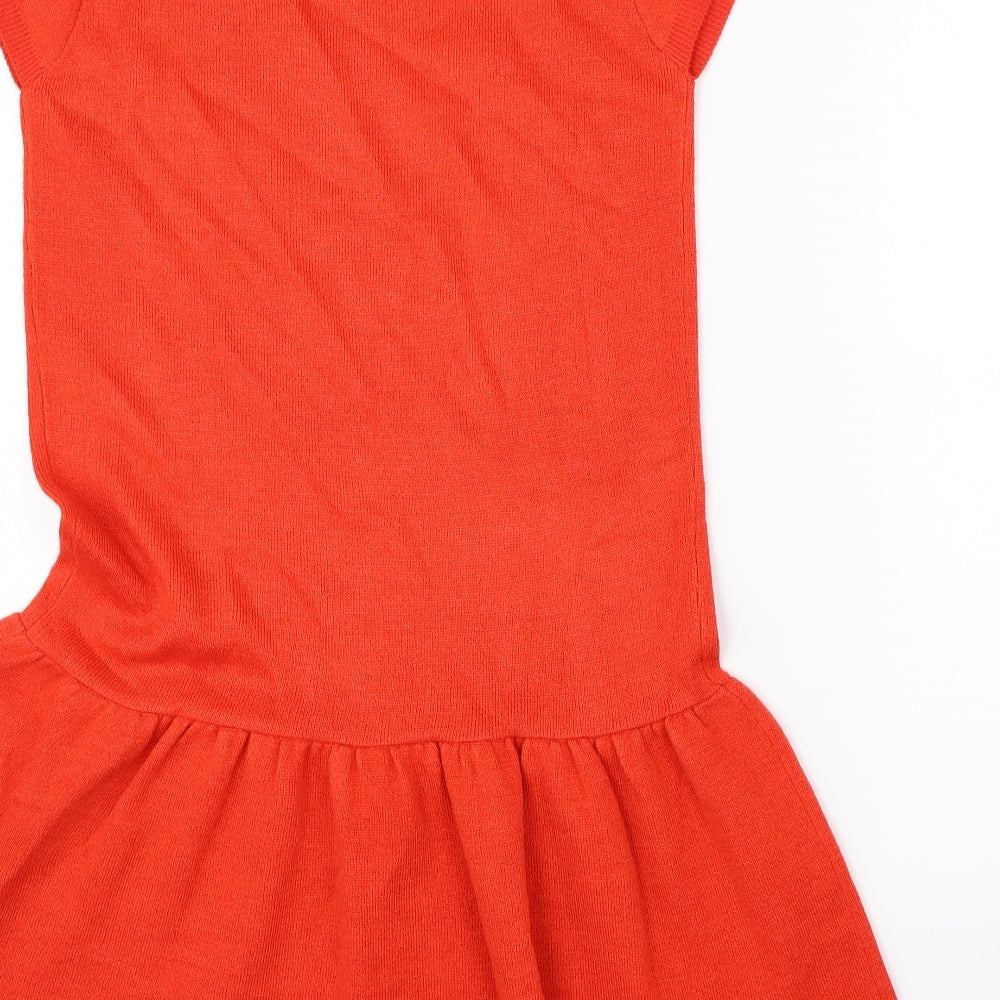 Atmosphere Womens Orange A-Line Size 8