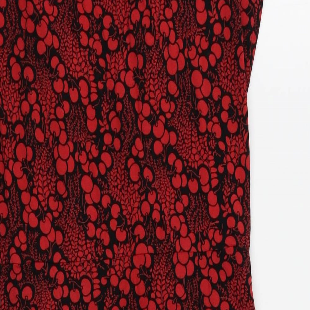 Kooga Womens Red Floral Wrap Jumper One Size