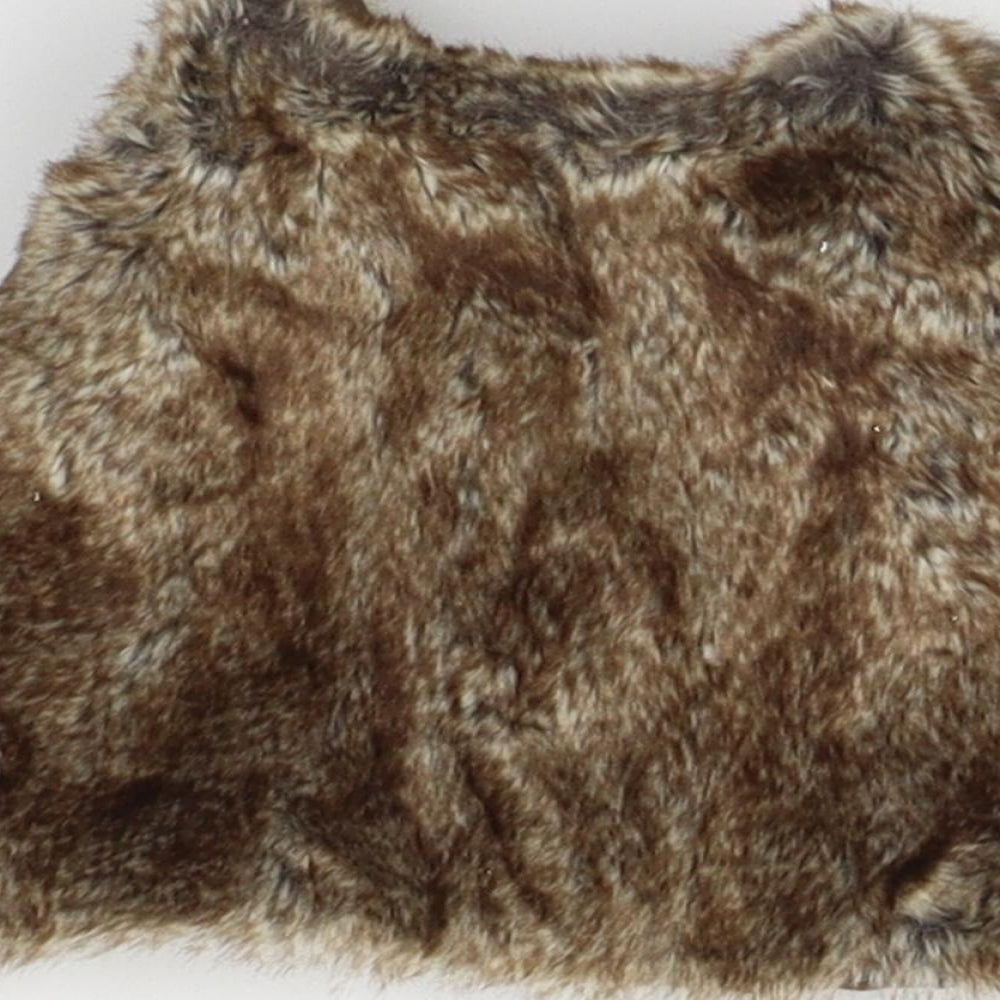 Matalan Girls Brown Gilet Coat Size 9-12 Months