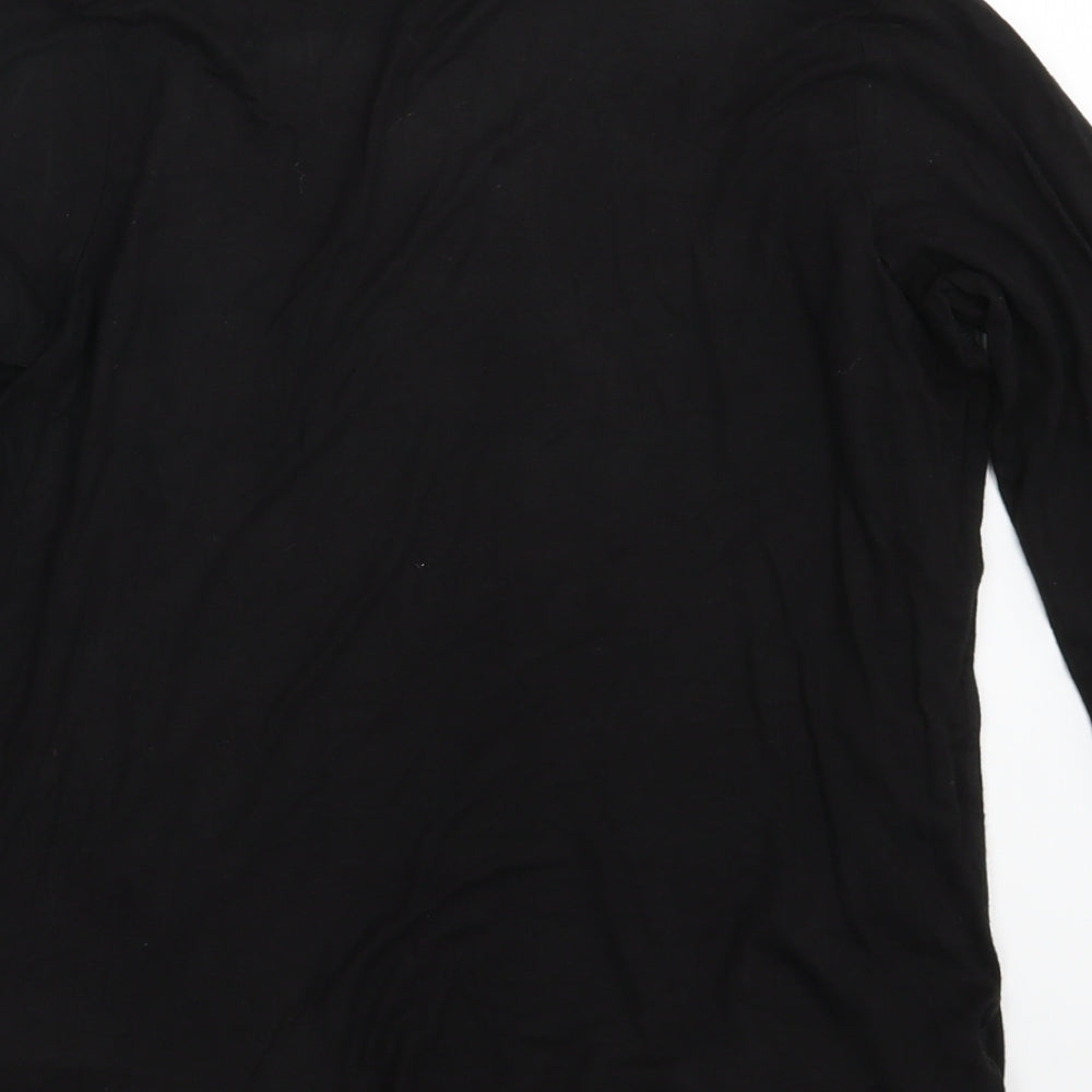 New Look Womens Black Cape Jumper Size 12