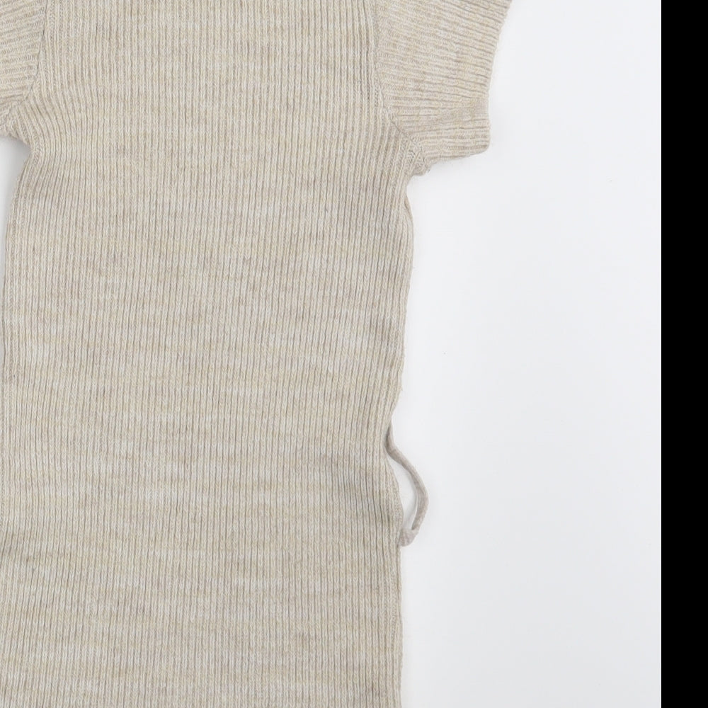 Quiz Womens Beige Pullover Jumper Size S