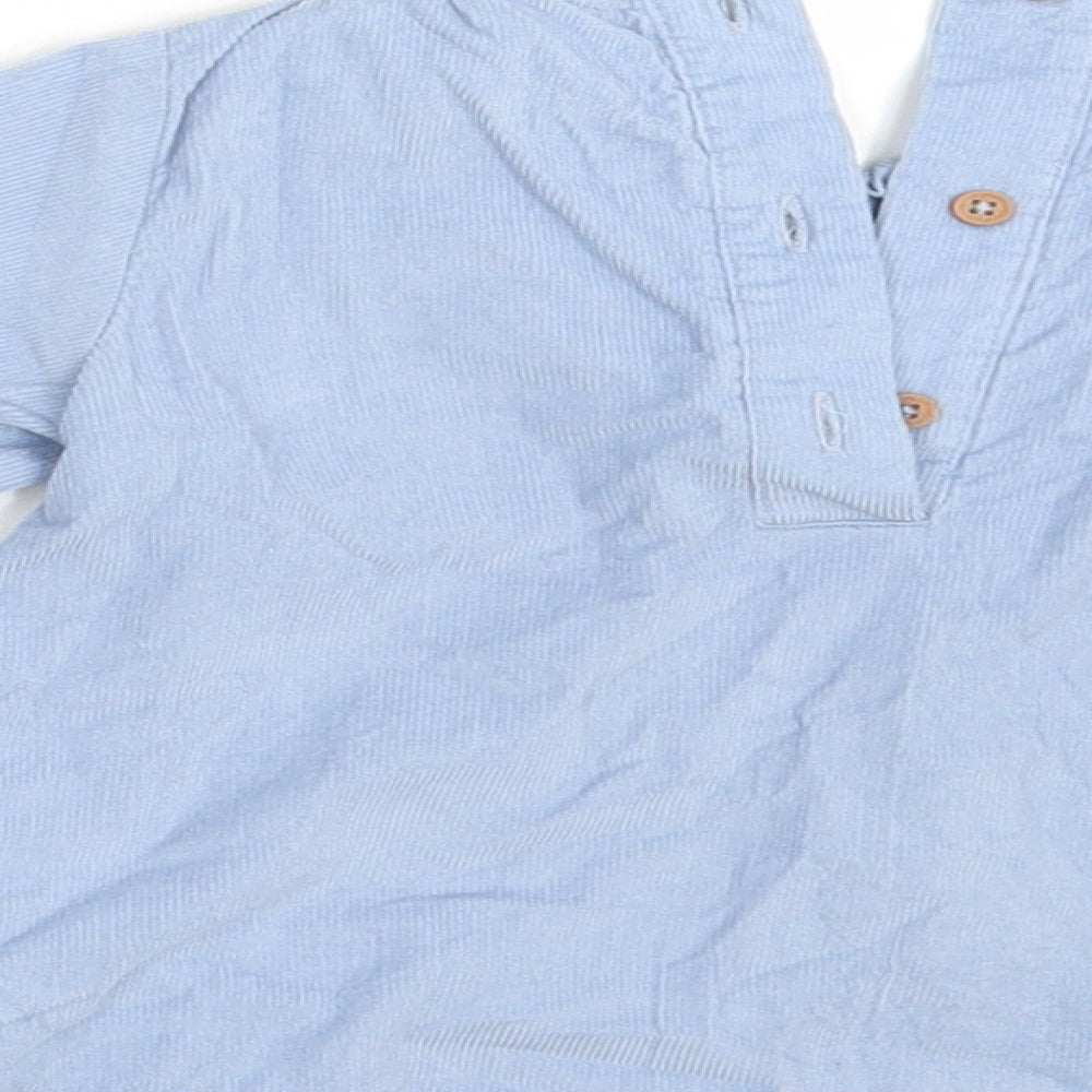 Marks & Spencer Girls Blue Shirt Dress Size 18-24 Months