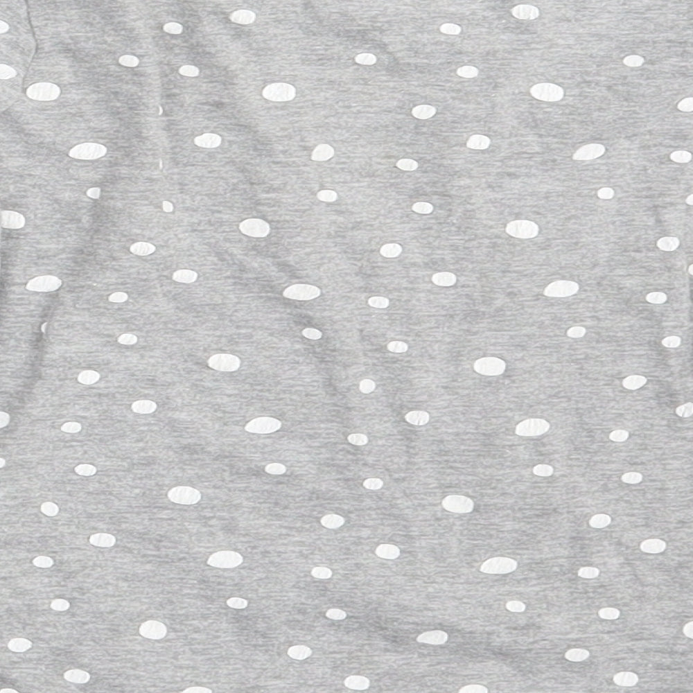 Ka Girls Grey Polka Dot Basic T-Shirt Size 6-7 Years - Part Time Unicorn