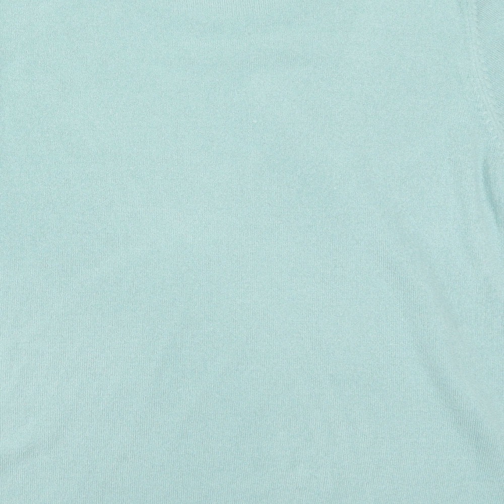 Marks & Spencer Womens Blue Knit Pullover Jumper Size 14