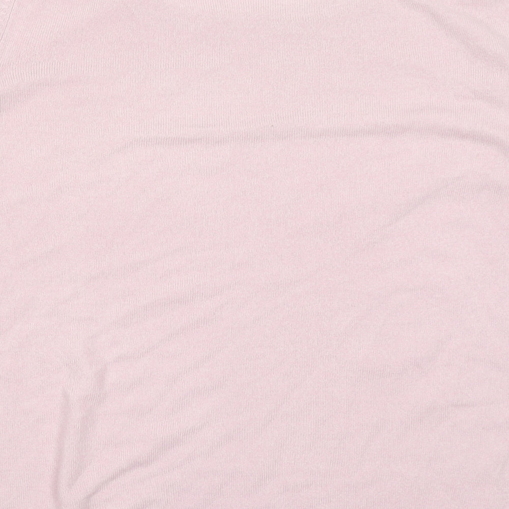 Marks & Spencer Woman Womens Pink Knit Pullover Jumper Size 14