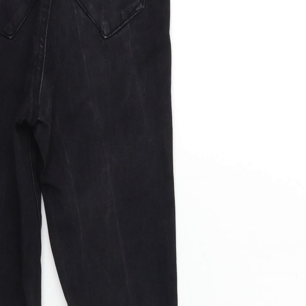 Denim & Co. Womens Black Denim Skinny Jeans Size 6 L26 in