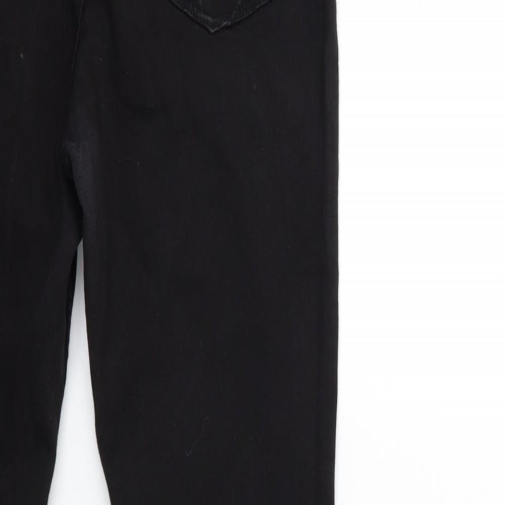 Nutmeg Womens Black Denim Skinny Jeans Size 10 L29 in