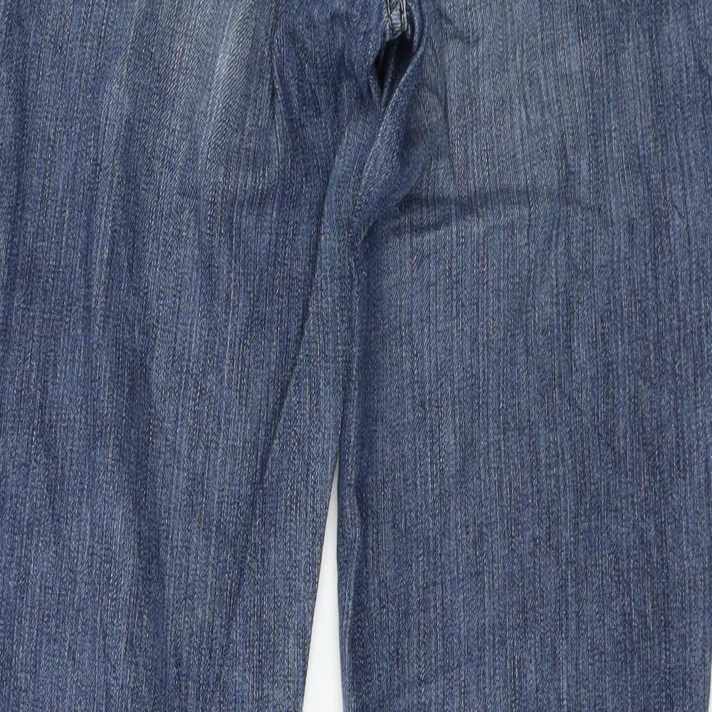 BIG STAR Womens Blue Denim Straight Jeans Size 30 in L27 in