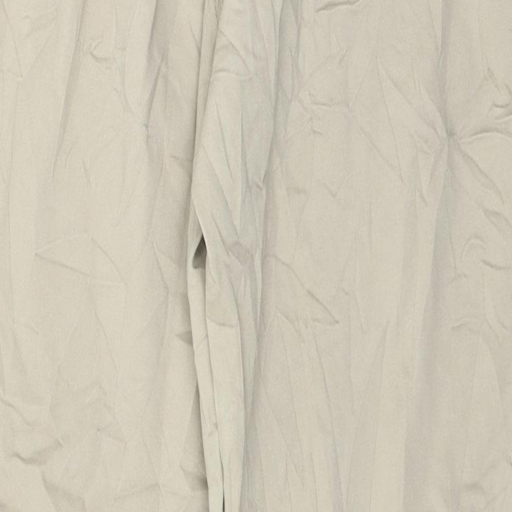 FDJ Womens Beige Trousers Size 16 L31 in