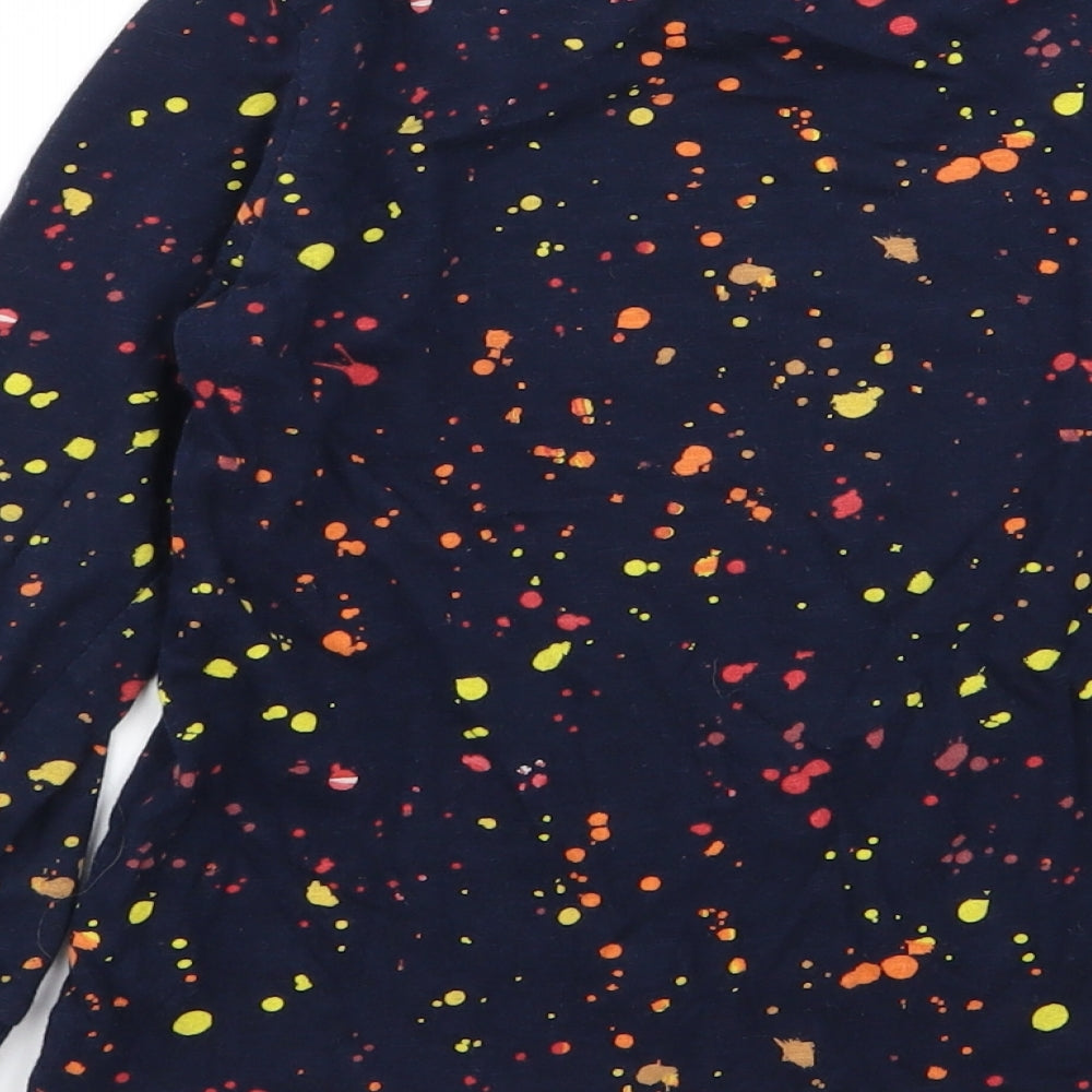 NEXT Girls Blue Polka Dot Basic T-Shirt Size 5 Years