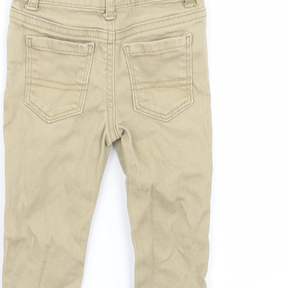 denim and co Boys Beige Cargo Trousers Size 6-9 Months - chino trousers