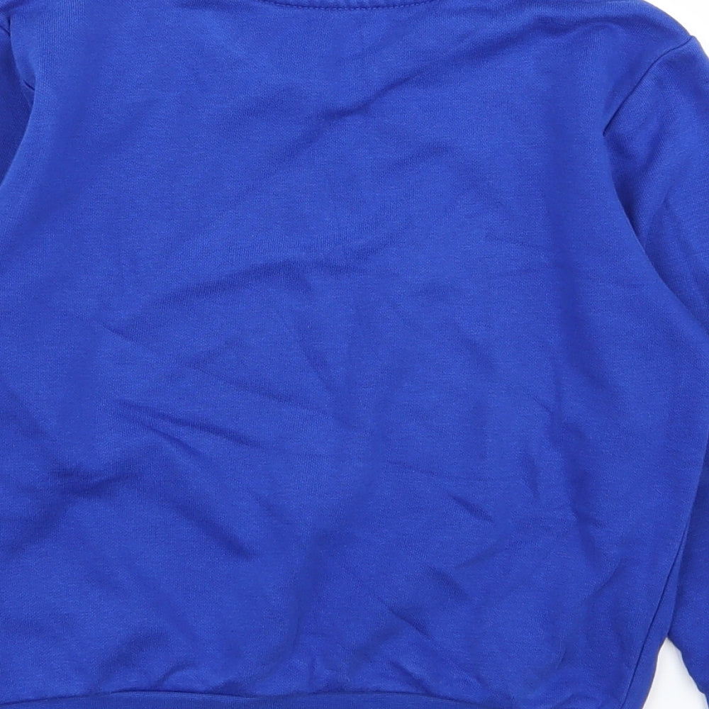 Asda George Boys Blue Pullover Jumper Size 5-6 Years