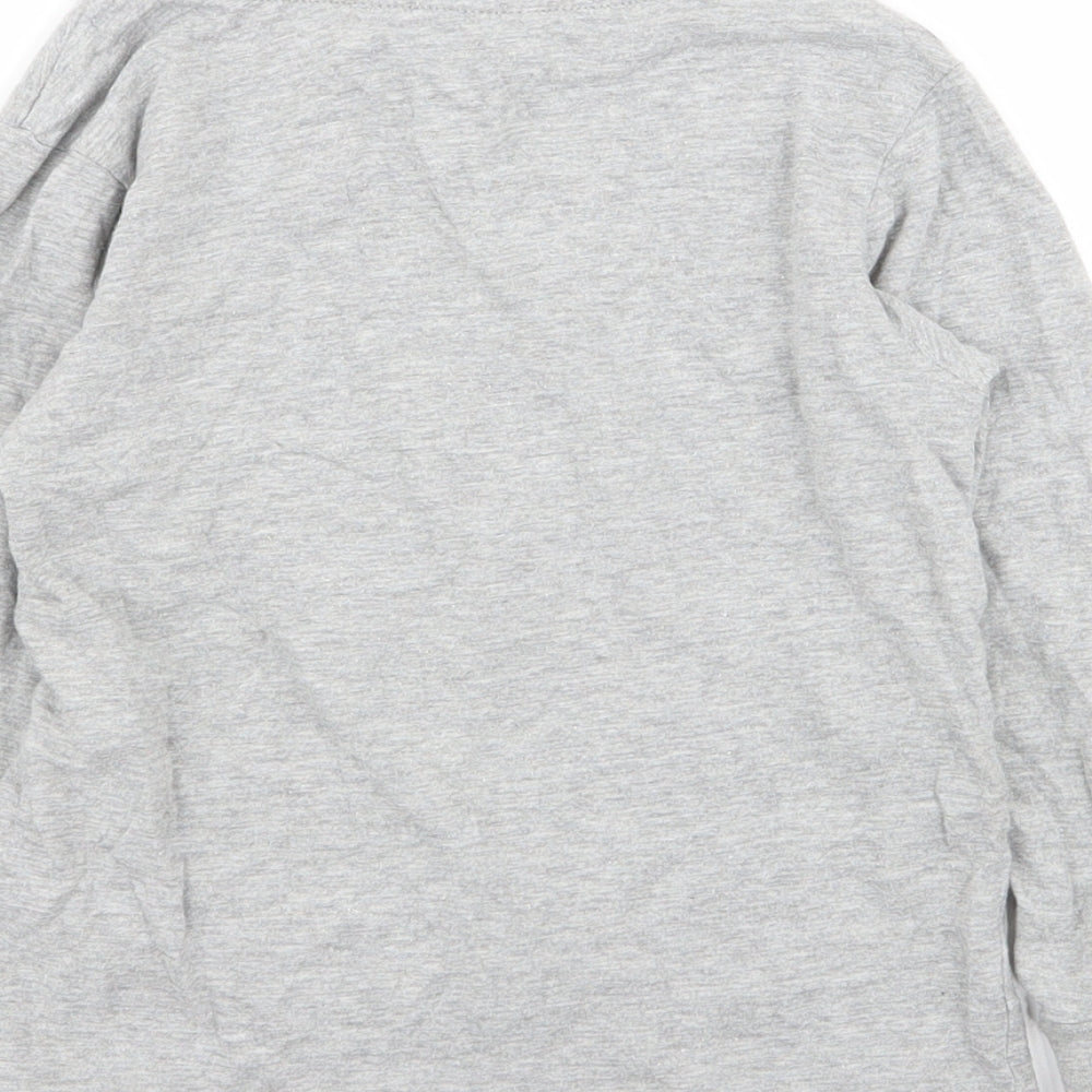 Asda George Boys Grey Basic T-Shirt Size 5-6 Years