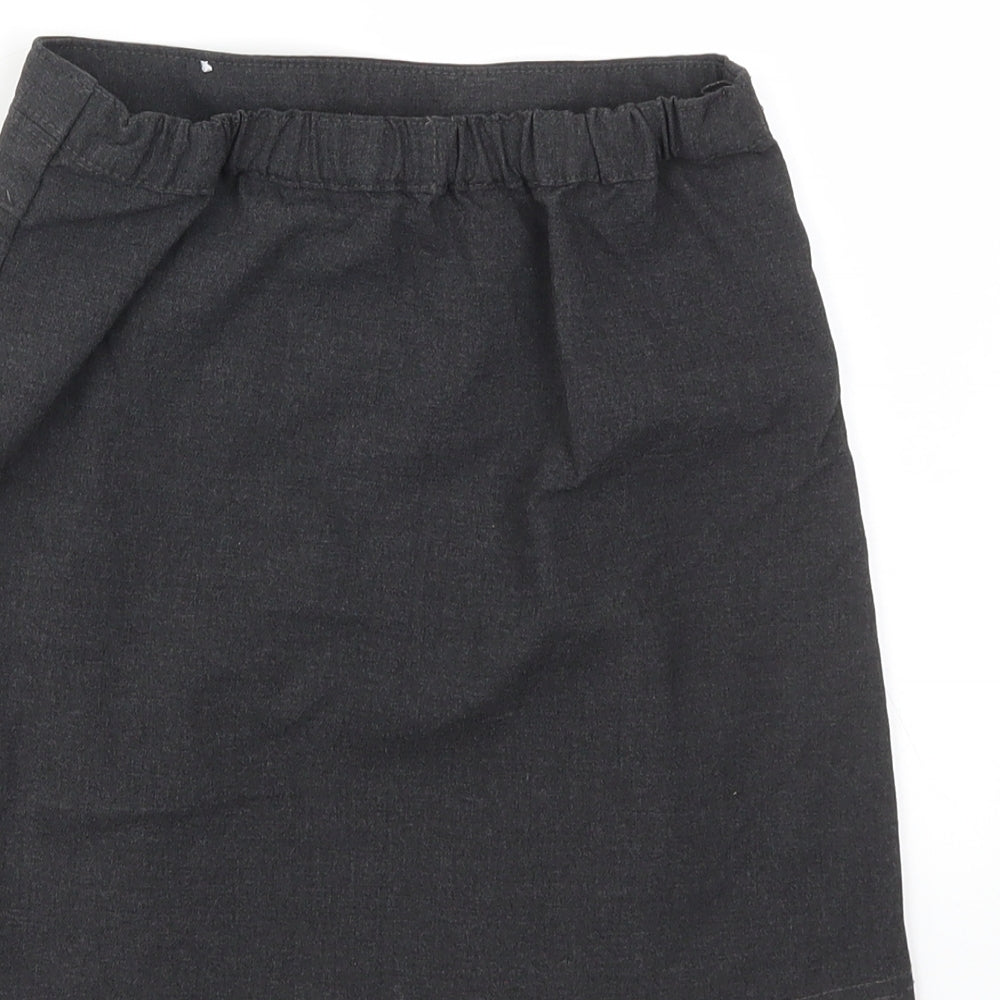 Marks & Spencer Girls Grey Flare Skirt Size 9 Years