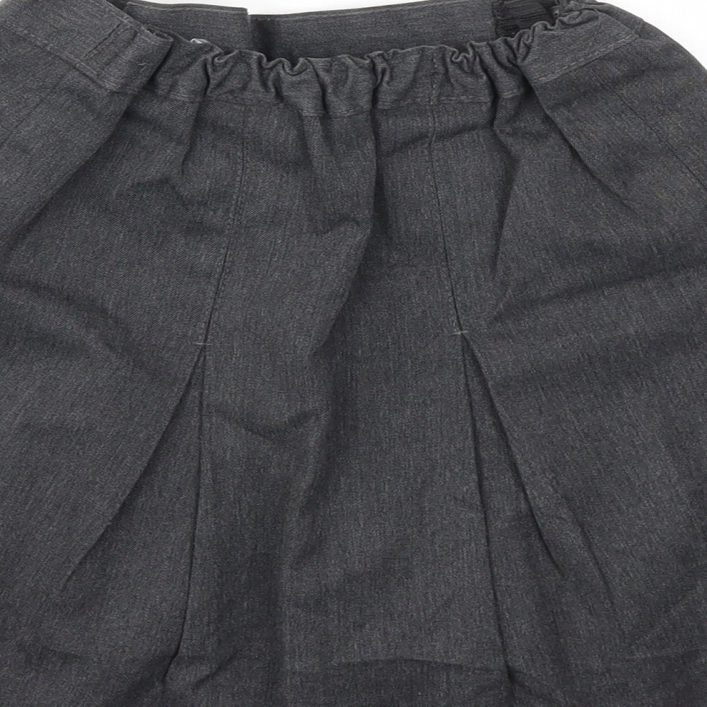 Marks & Spencer Girls Grey Flare Skirt Size 9 Years