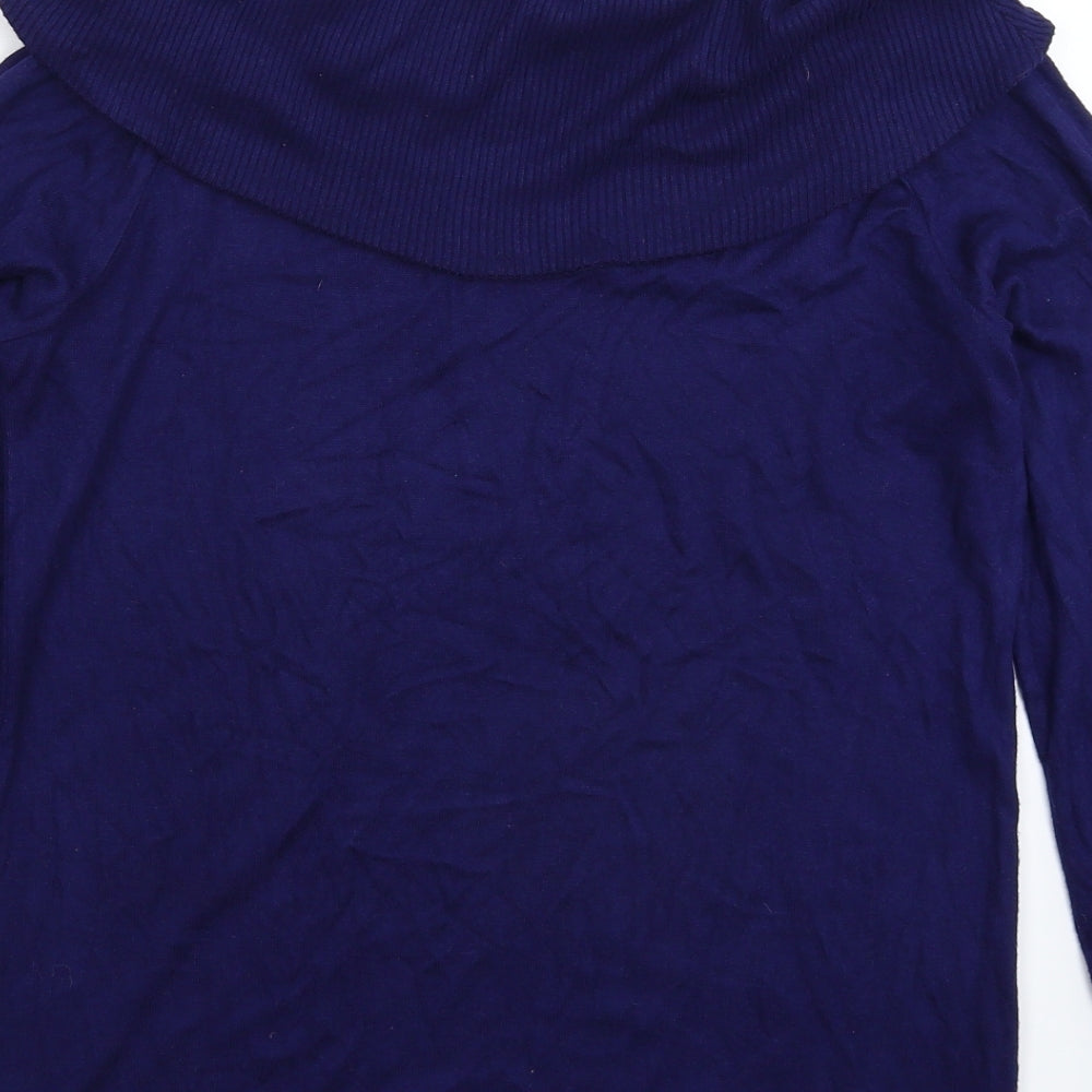 Very Womens Blue Knit Pullover Jumper Size 10