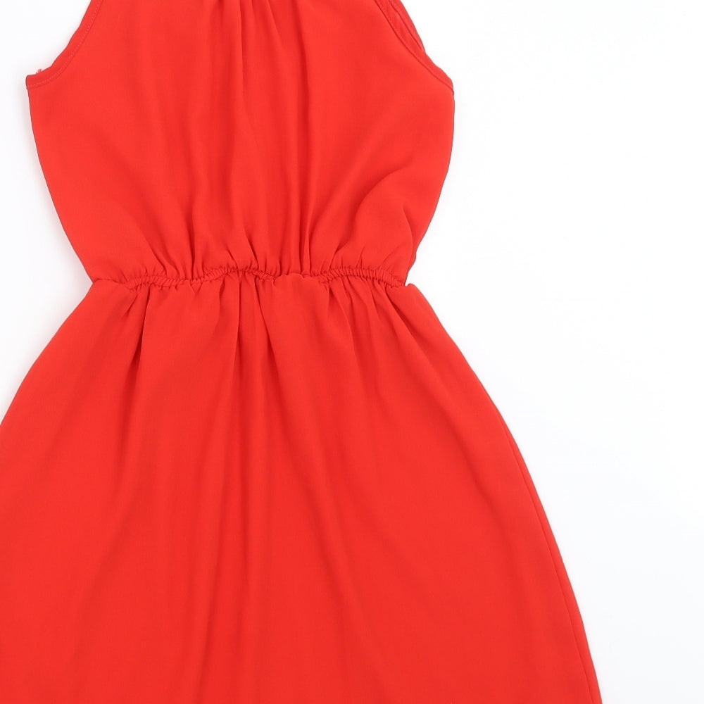 Monteau Womens Red Fit & Flare Size S