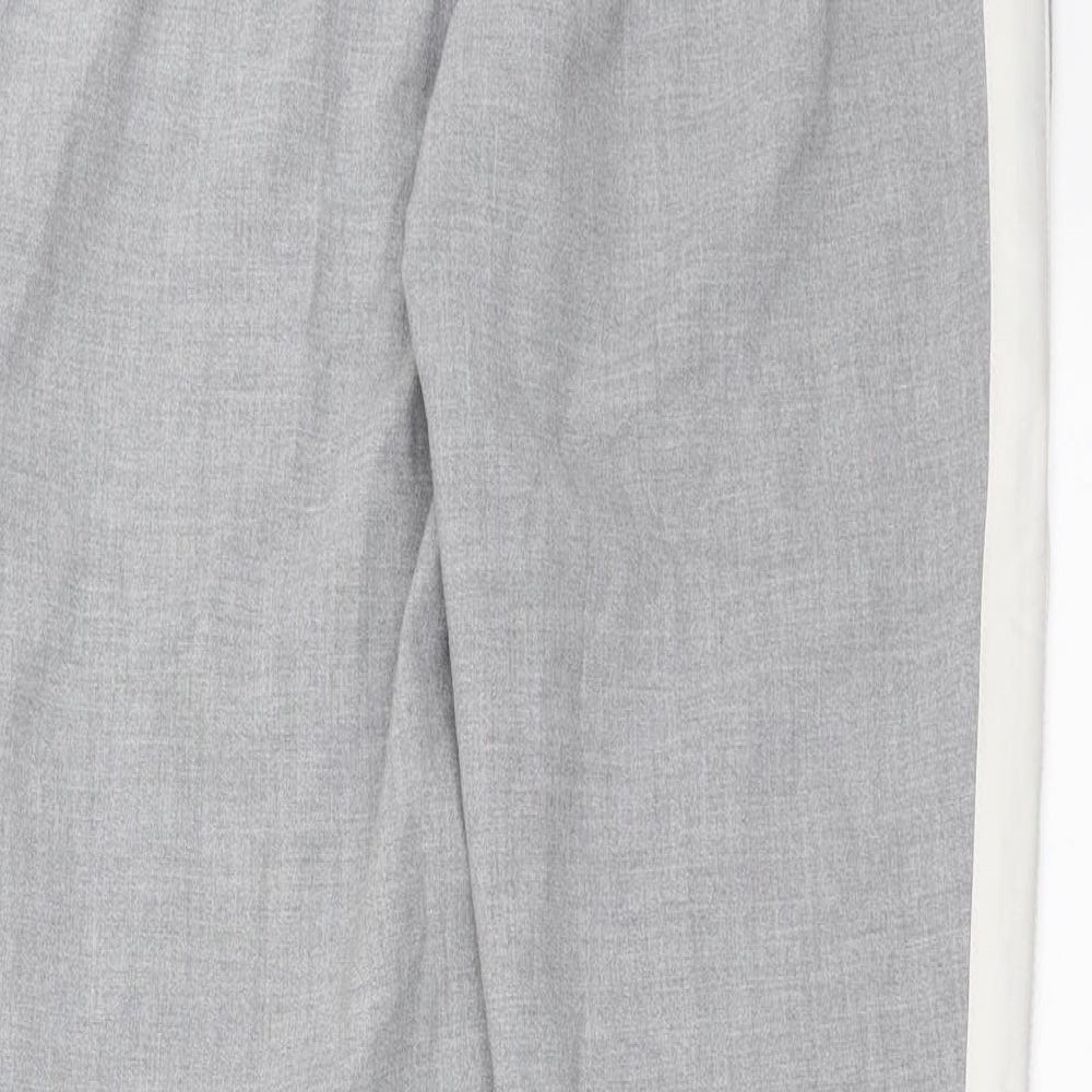 boohooMAN Mens Grey Trousers Size 28 in L27 in