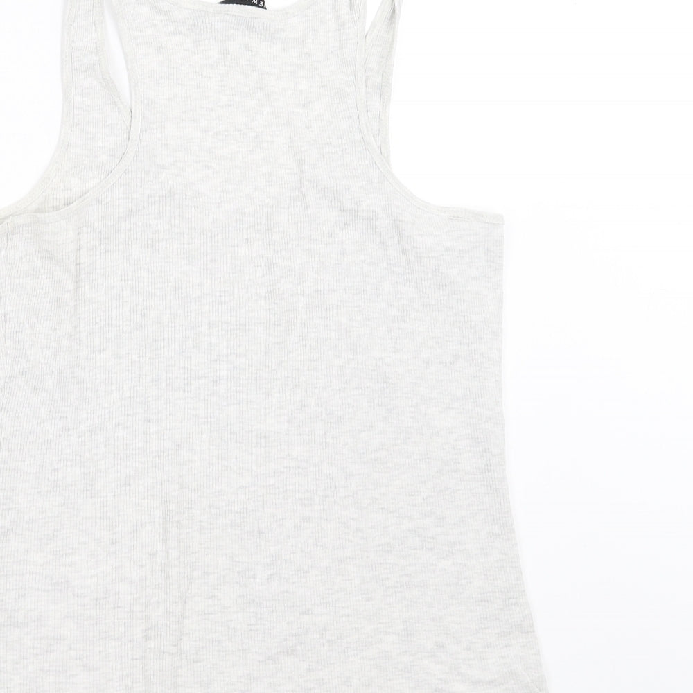 New Look Womens Grey Basic Tank Size 12