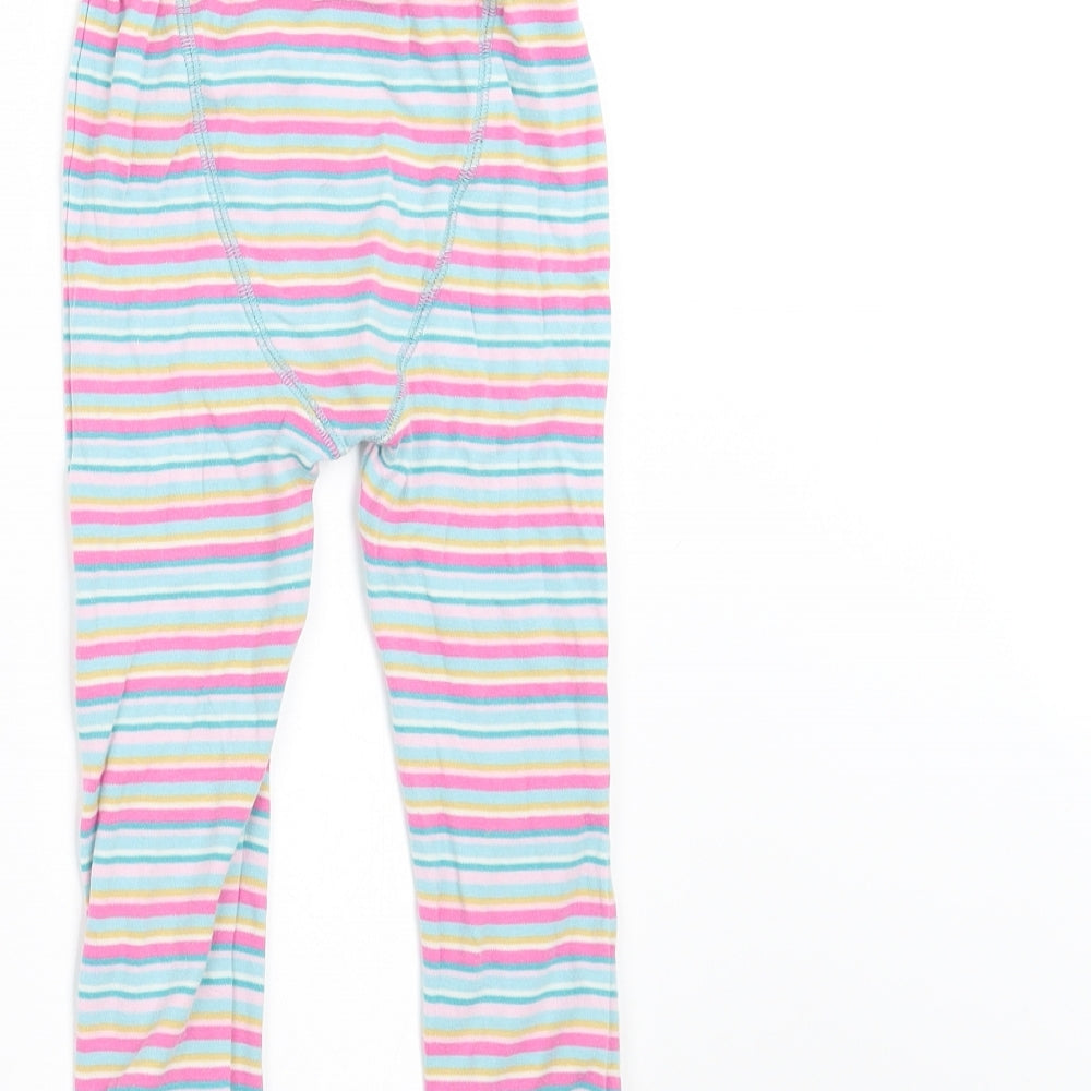 NEXT Girls Multicoloured Striped Pyjama Pants Size 2-3 Years