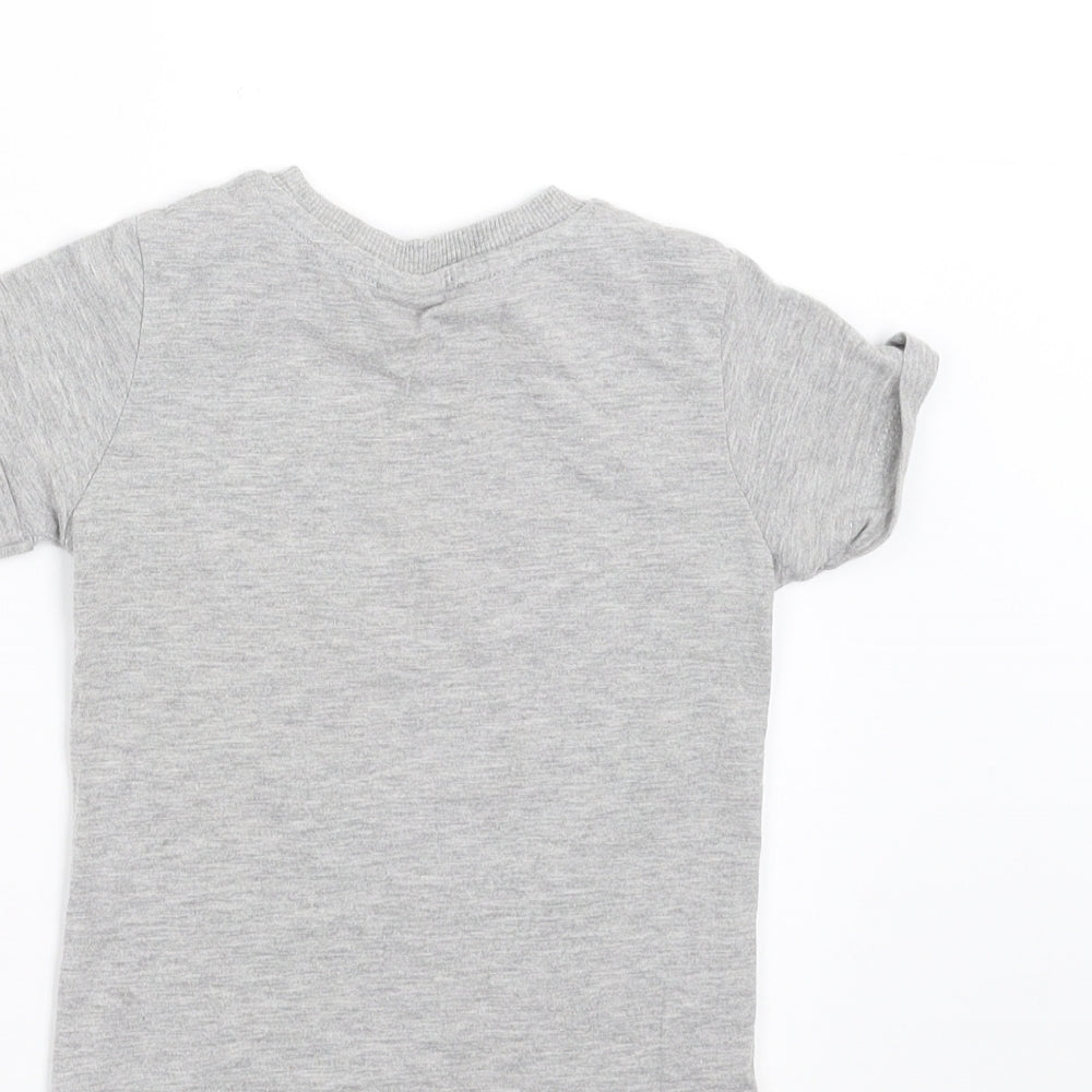 Disney Baby Grey Basic T-Shirt Size 12-18 Months - mickey mouse
