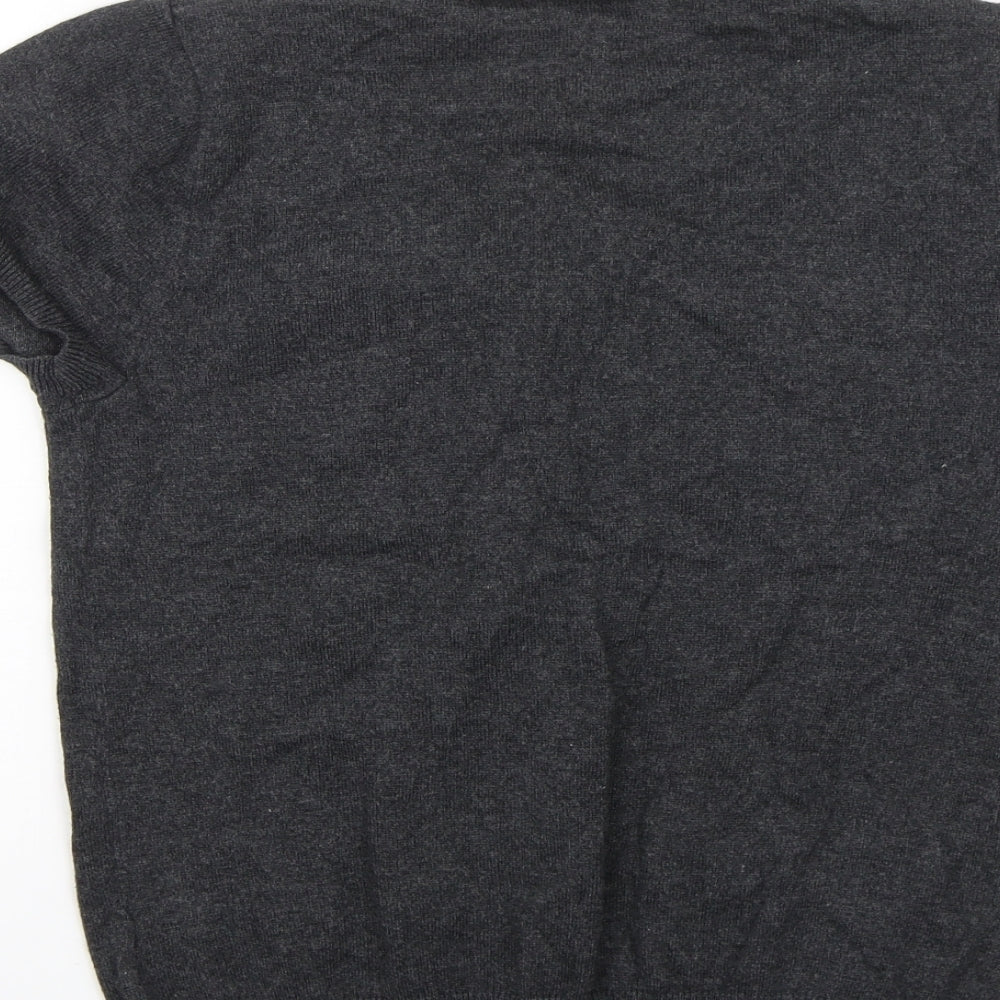 H&M Womens Grey Cardigan Jumper Size 12