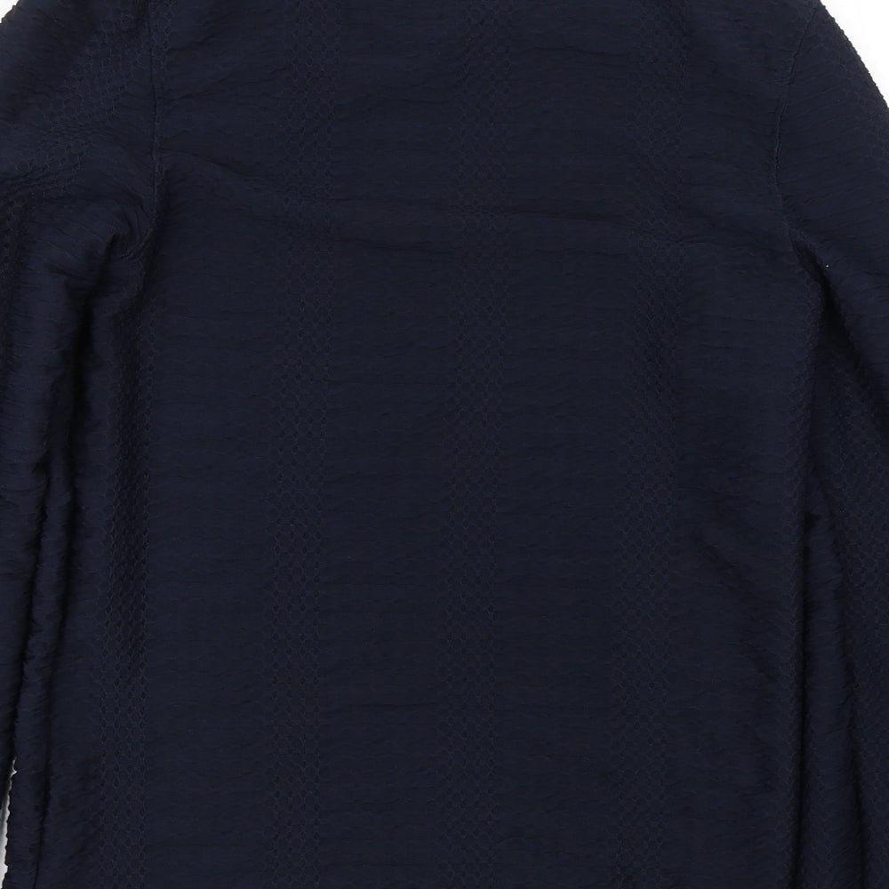 Topman Mens Blue Striped Pullover Jumper Size S