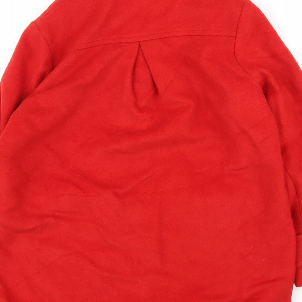 NEXT Womens Red Overcoat Coat Size M