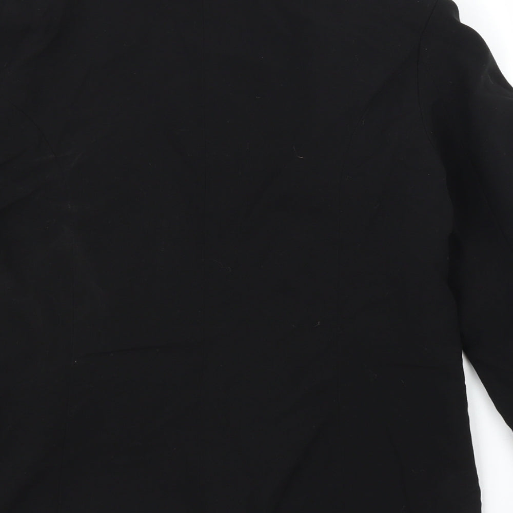 Evie Womens Black Jacket Blazer Size 14
