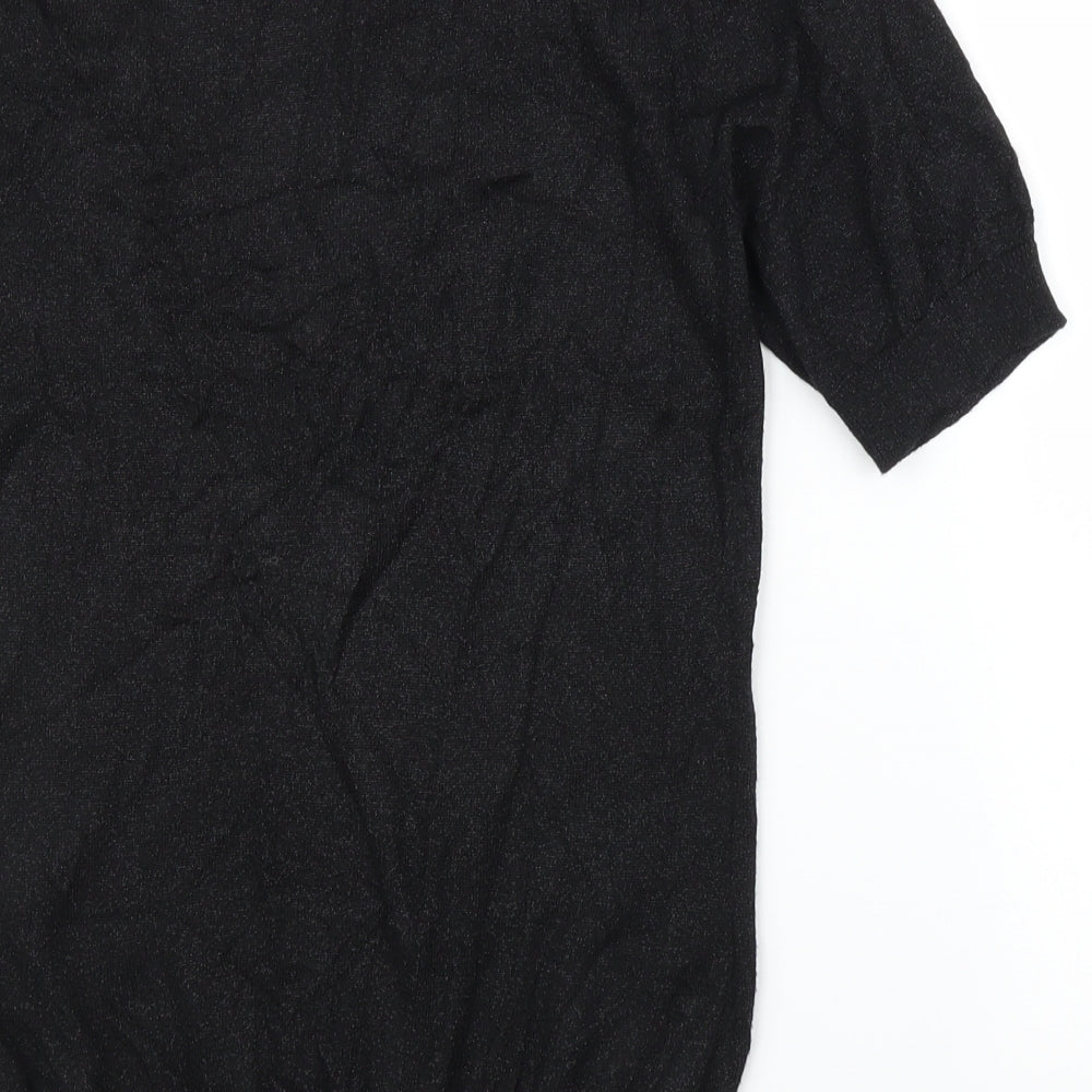 Oasis Womens Black Basic Blouse Size 8