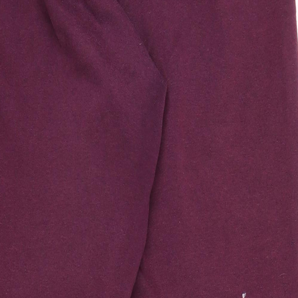 LA Gear Womens Purple Sweatpants Trousers Size 12 L26 in