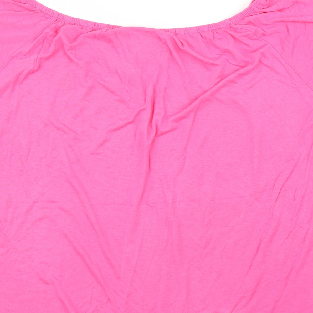 Be You Womens Pink Basic Blouse Size 12