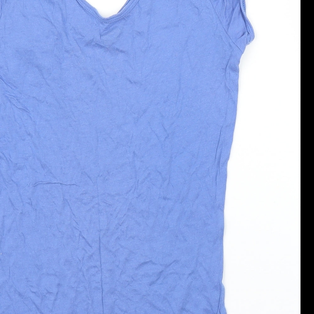 Preworn Womens Blue Basic T-Shirt Size S