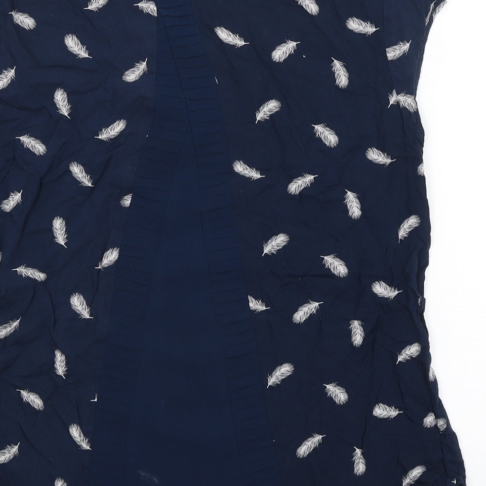 Warehouse Womens Blue Basic T-Shirt Size 8