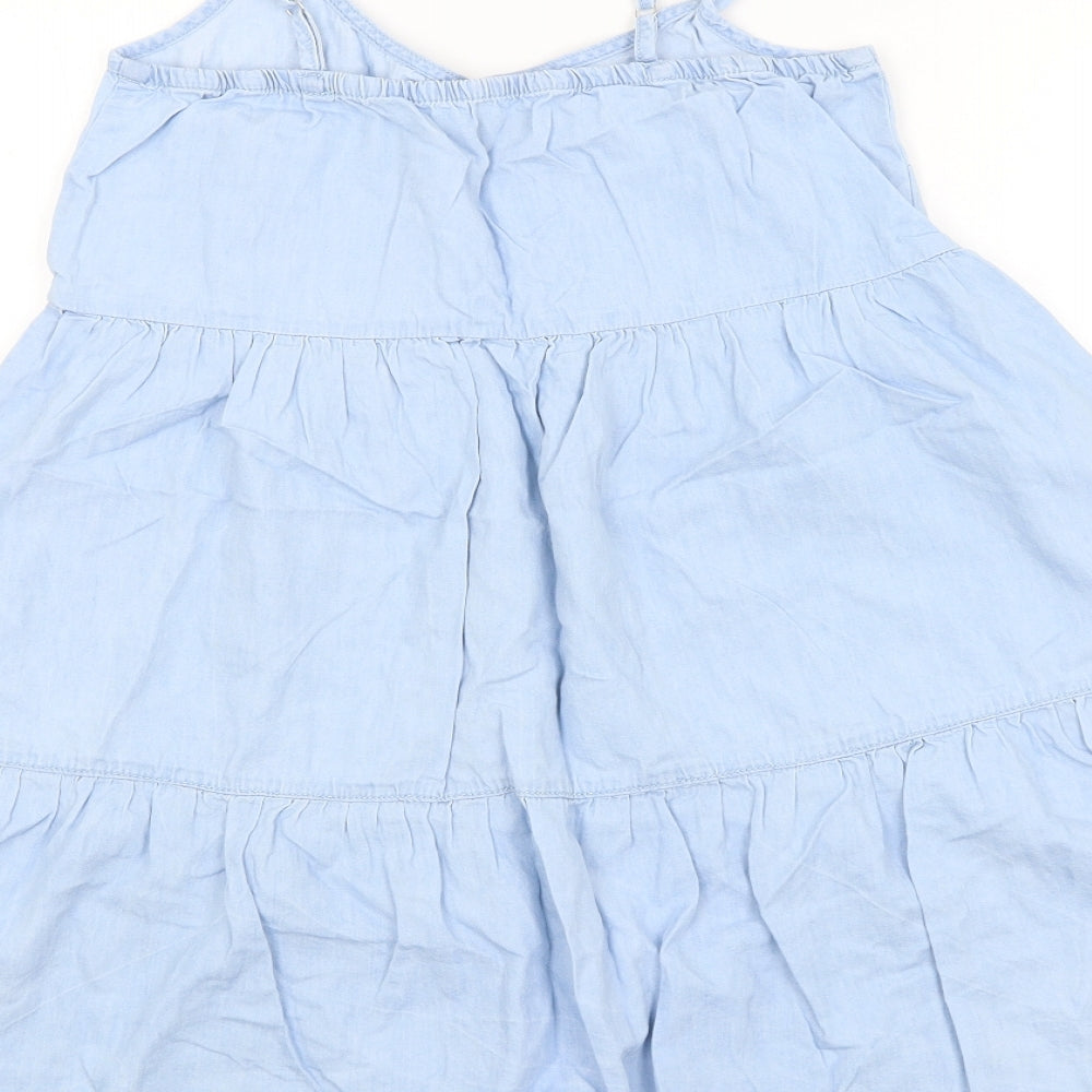 Denim Co Womens Blue A-Line Size 4